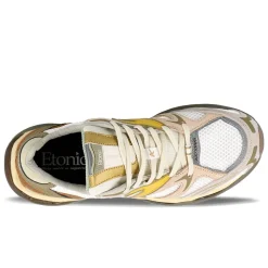 Etonic - Baskets Kendari Leaf - Blanc & Moutarde
