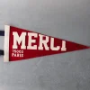 Fanion Merci - Rouge