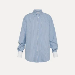 forte_forte - Chemise rayé - Bleu