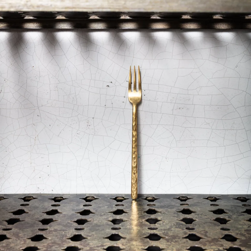 Fourchette de table - Or