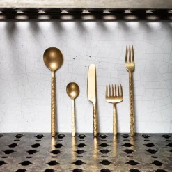 Fourchette de table - Or