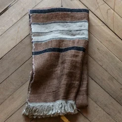 Fouta Belge en lin - Rayures Bruges