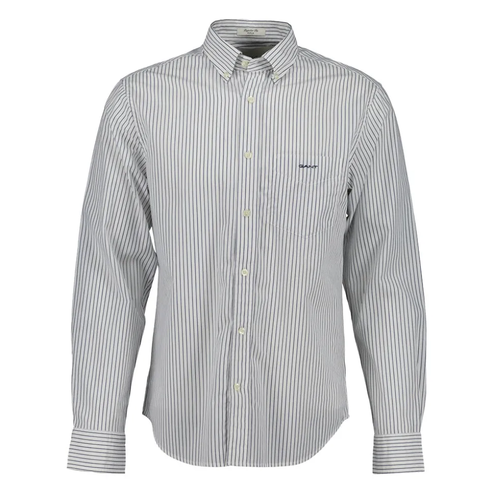 GANT - Chemise à Rayures - Blanc