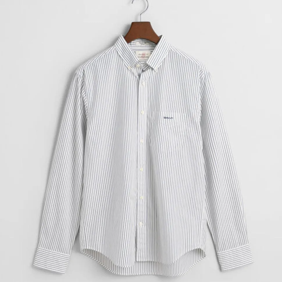 GANT - Chemise à Rayures - Blanc