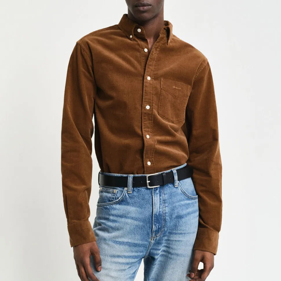 GANT - Chemise Velours - Cacao