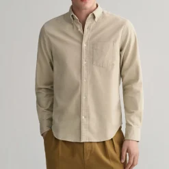 GANT - Chemise Velours - Putty