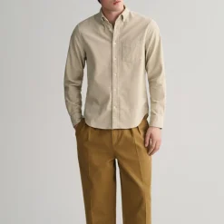 GANT - Chemise Velours - Putty
