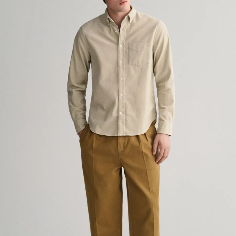 GANT - Chemise Velours - Putty