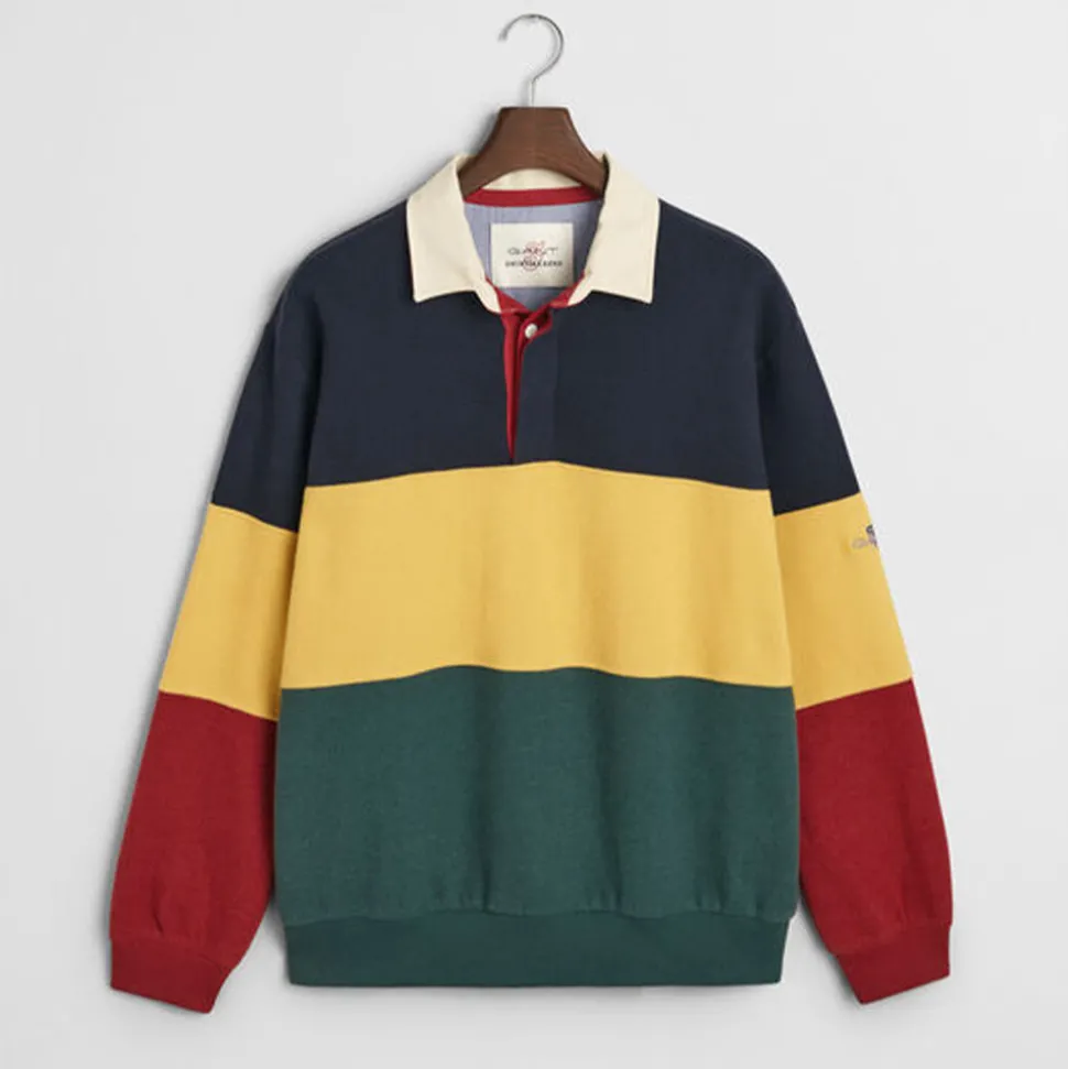 GANT - Polo Color Block Rugger - Evening Blue
