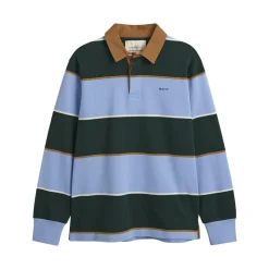 GANT - Polo Rugger Rayé - Ciel