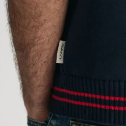 GANT - Pull Col V - Evening Blue