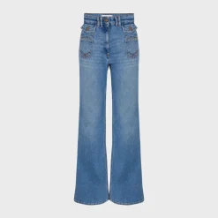 Gerard Darel - Jean flare Anna - Bleu