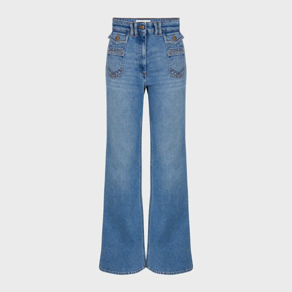 Gerard Darel - Jean flare Anna - Bleu