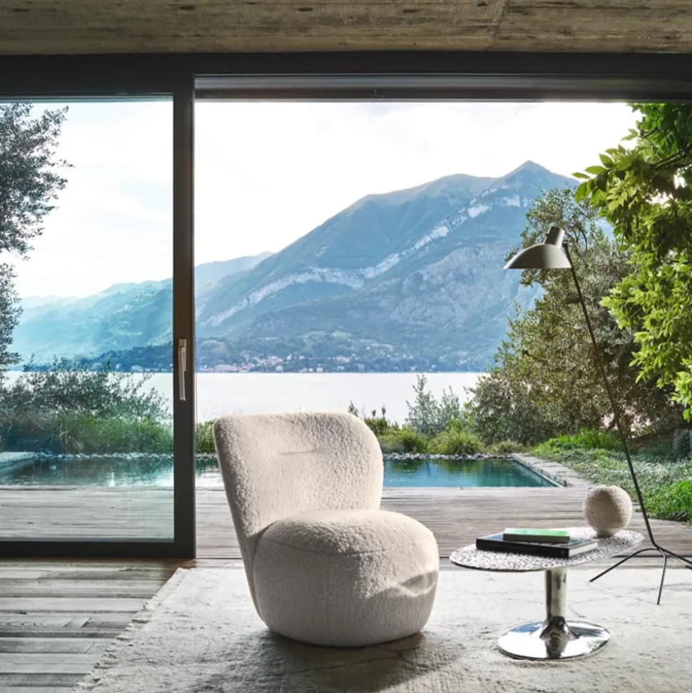 Gervasoni - Housse de fauteuil Loll n°07F - Lin Blanc