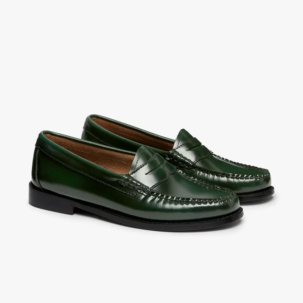 GH Bass - Mocassins Weejuns Penny - Vert