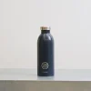 Gourde en inox 500 ml - Clima Bleu Profond - 24Bottles