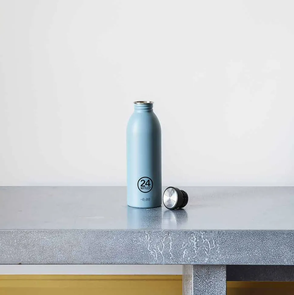 Gourde en inox 500 ml - Urban Powder Blue - 24Bottles
