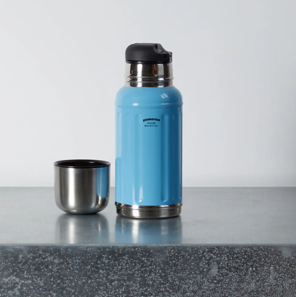 Gourde Thermos 350ml - Bleu - Poketle