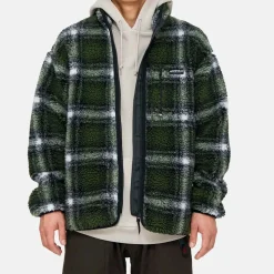 Gramicci - Veste Shadow Plaid Sherpa - Vert