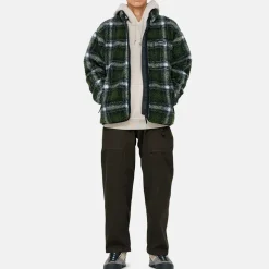 Gramicci - Veste Shadow Plaid Sherpa - Vert