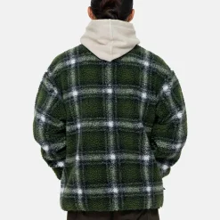 Gramicci - Veste Shadow Plaid Sherpa - Vert
