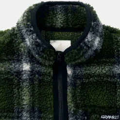 Gramicci - Veste Shadow Plaid Sherpa - Vert
