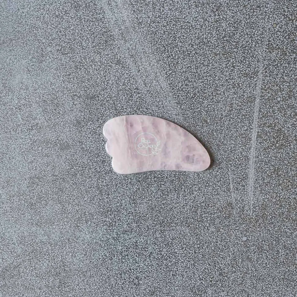 Gua Sha Quartz - Rose - Roll on Jade