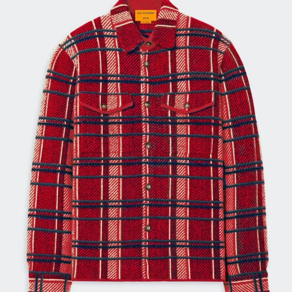 Guest In Residence - Chemise Plaid Work - Rouge