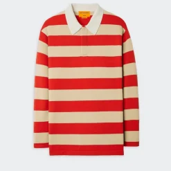 Guest In Residence - Pull Stripe Rugby - Dune & Rouge
