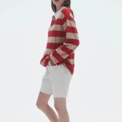 Guest In Residence - Pull Stripe Rugby - Dune & Rouge