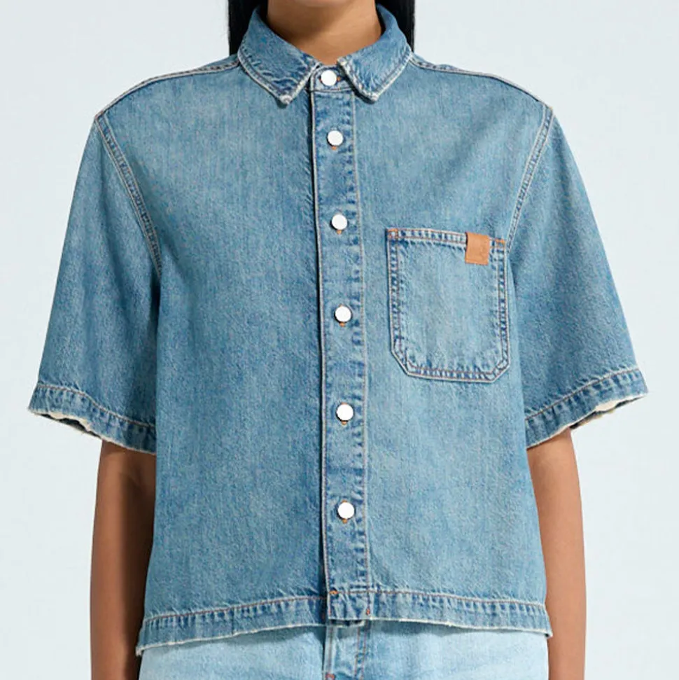 Haikure - Chemise Olive - Bleu Iconique