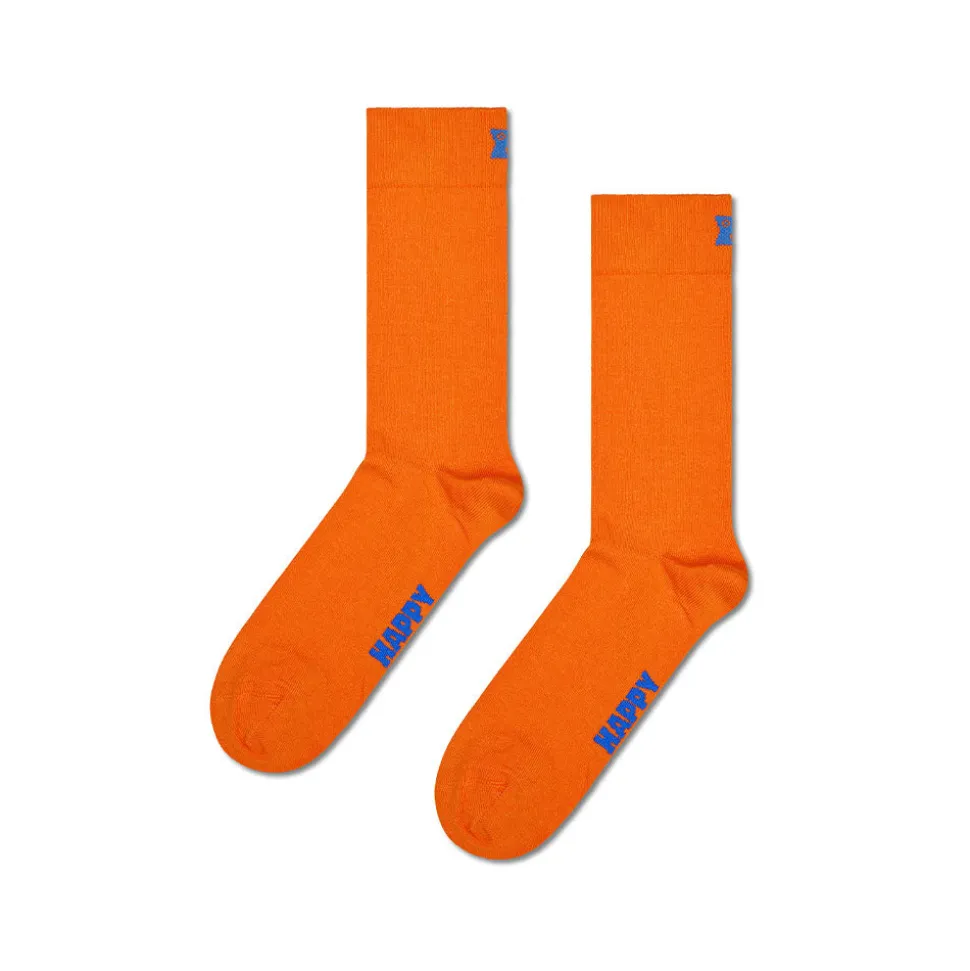 Happy Socks - Chaussettes Hautes Solid - Orange