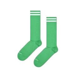 Happy Socks - Chaussettes Hautes Solid Sneaker - Vert