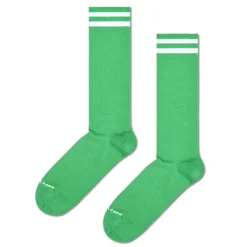 Happy Socks - Chaussettes Solid Sneaker Thin Crew - Vert