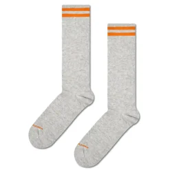 Happy Socks - Chaussettes Solid Sneaker Thin Crew - Gris