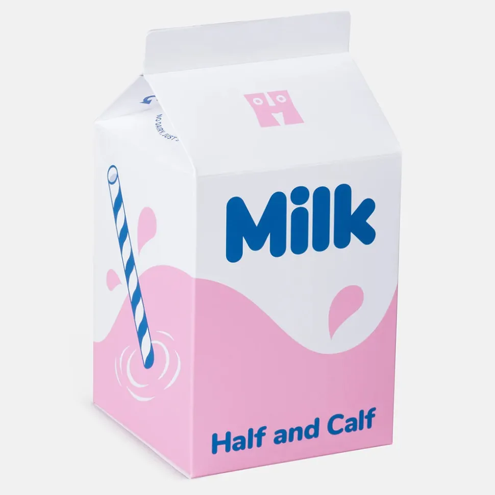 Happy Socks - Set de 4 chaussettes Milk Carton - Blanc