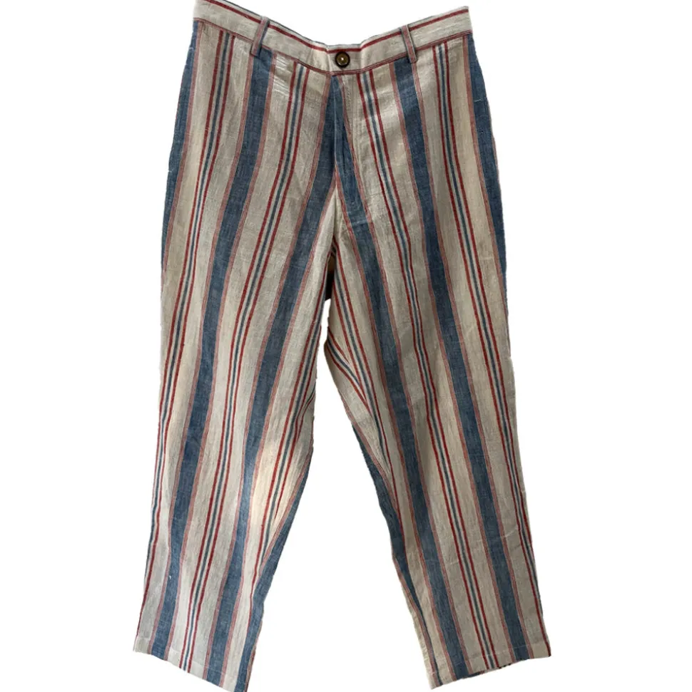 Harago - Pantalon Ticking Rayures - Multicolore