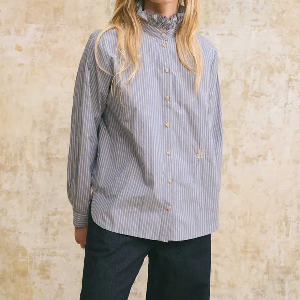 Hod - Chemise Cléo patch - Bleu