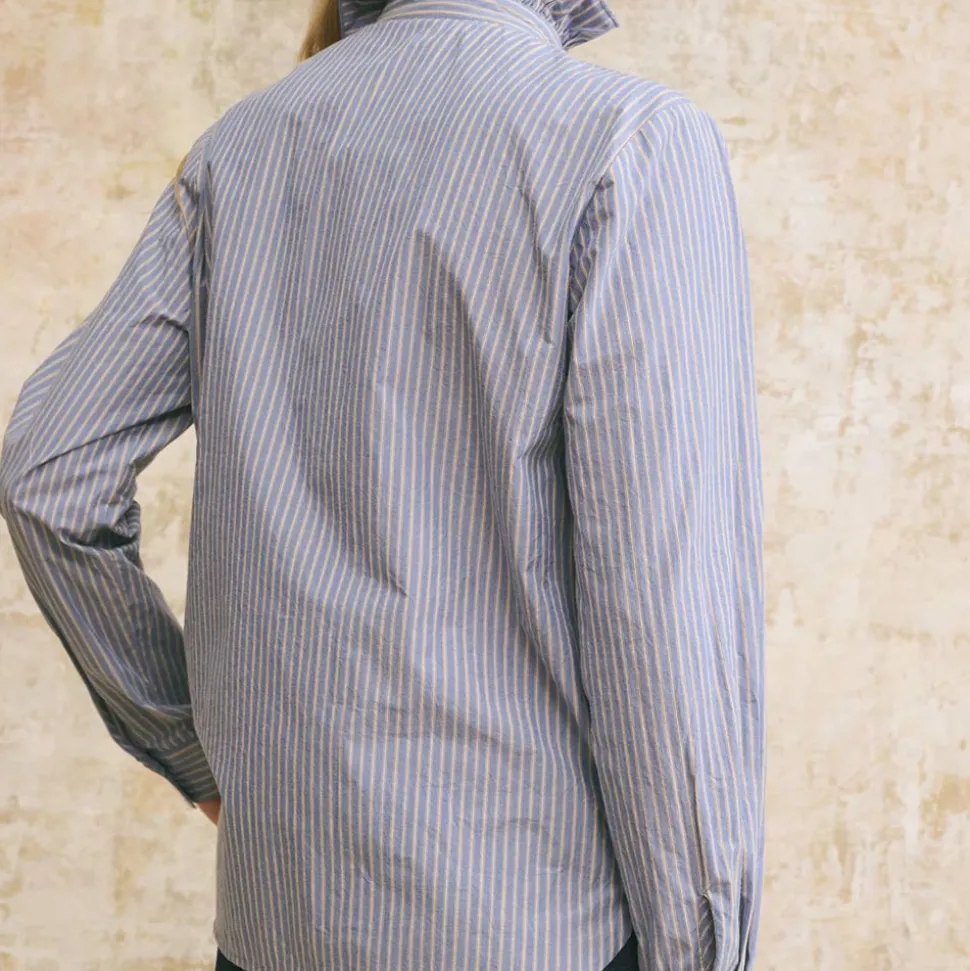 Hod - Chemise Cléo patch - Bleu