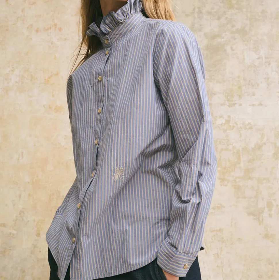 Hod - Chemise Cléo patch - Bleu