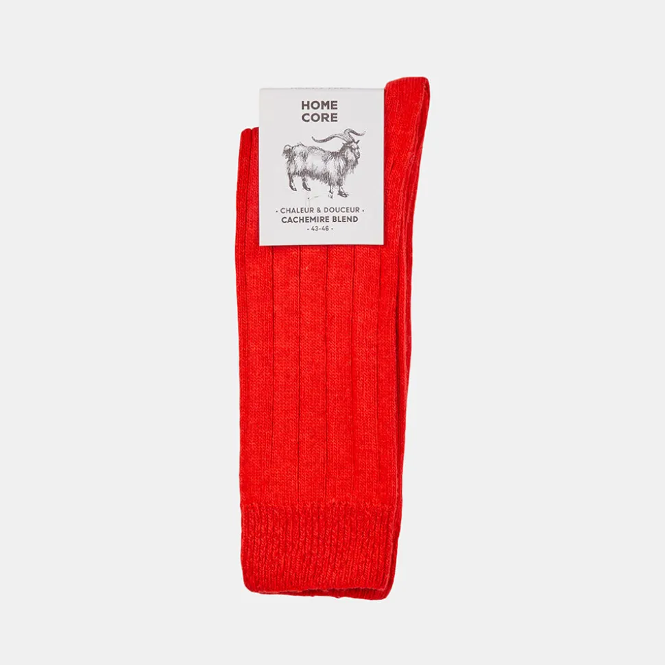 Homecore - Chaussettes Cachemire - Rouge
