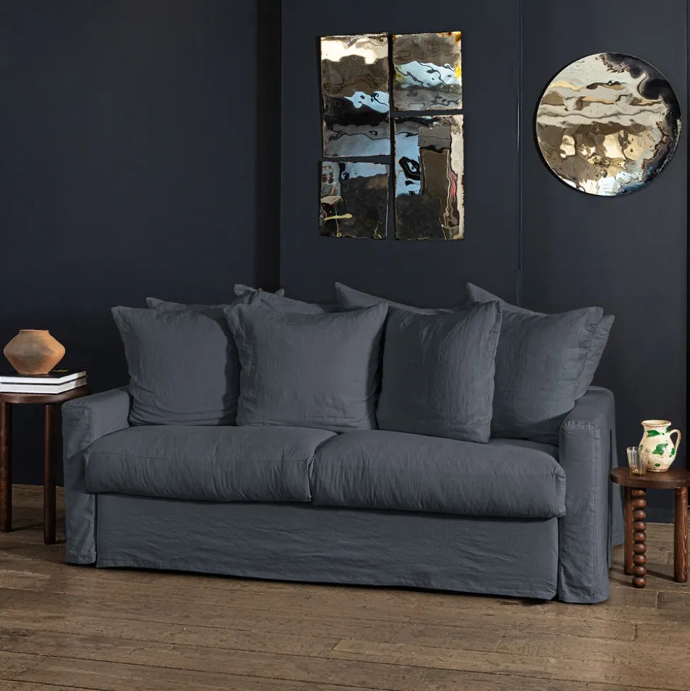 Housse canapé convertible - Bleu Pétrole