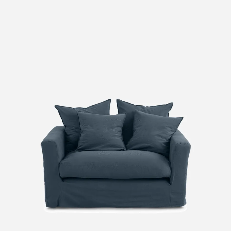 Housse de canapé - Bleu Pétrole