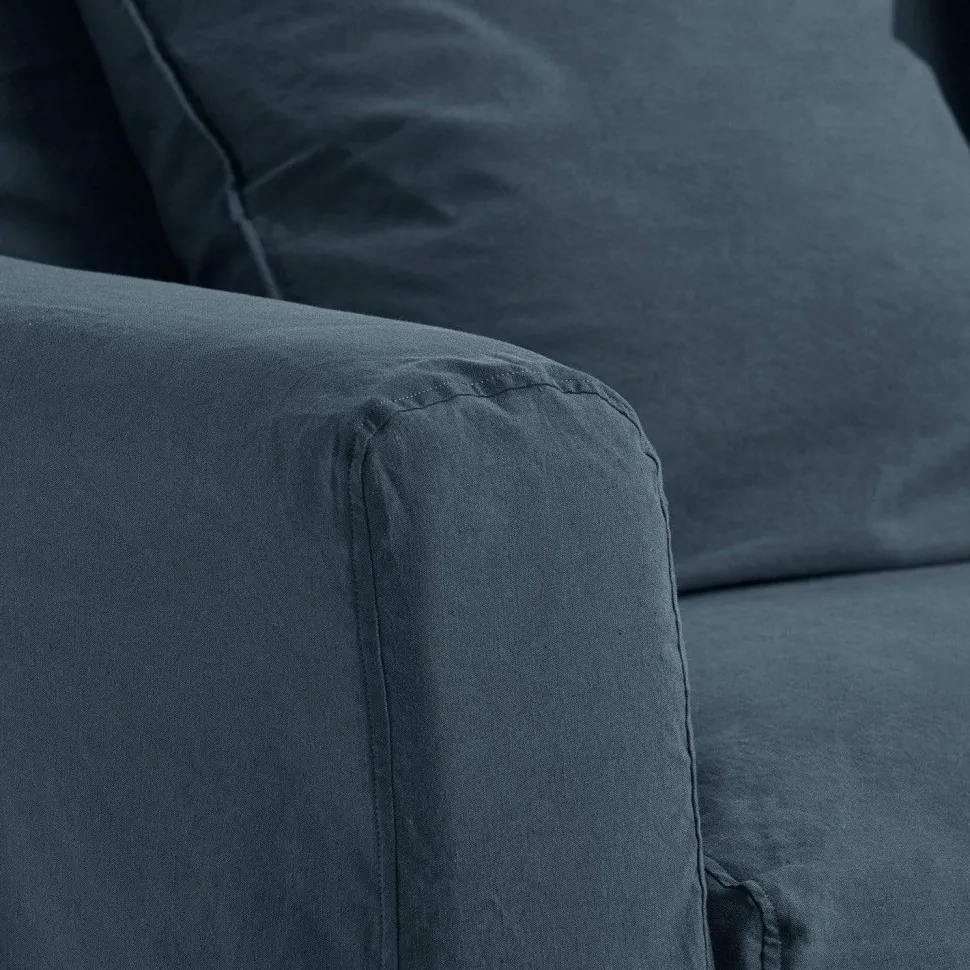Housse de canapé - Bleu Pétrole