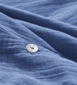 Housse de couette en gaze de coton - Bleu Pompidou