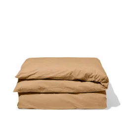 Housse de couette en percale de coton - Brun Sarrasin