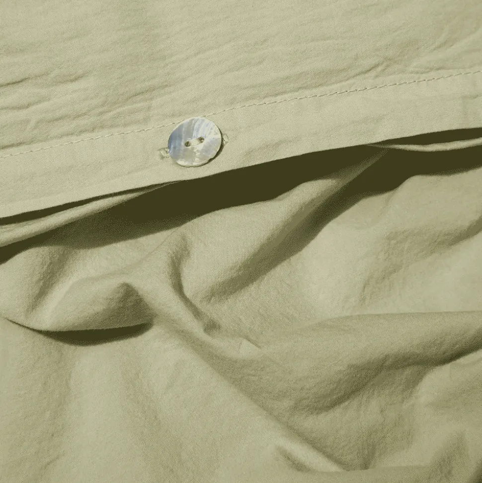 Housse de couette en percale de coton - Vert Sauge