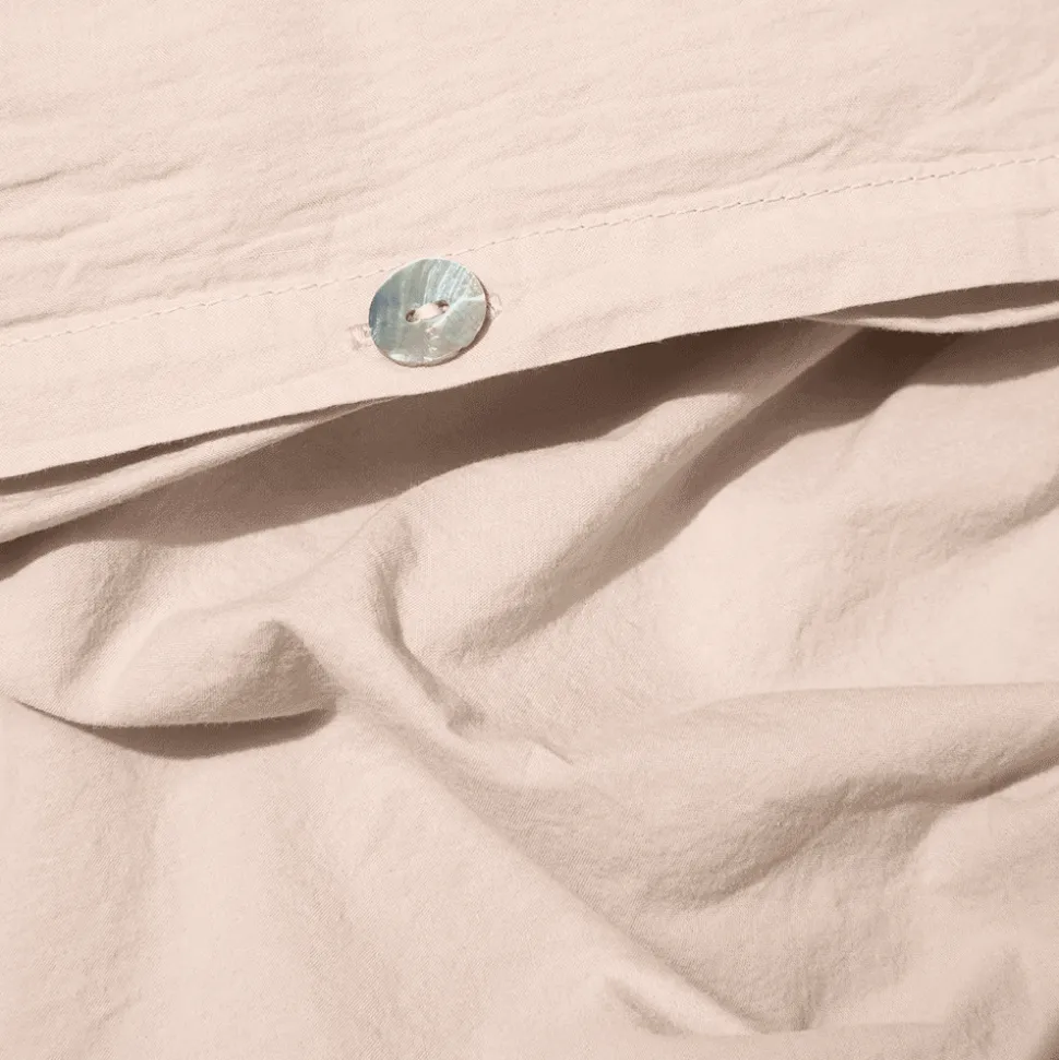 Housse de couette en percale de coton - Rose des Sables