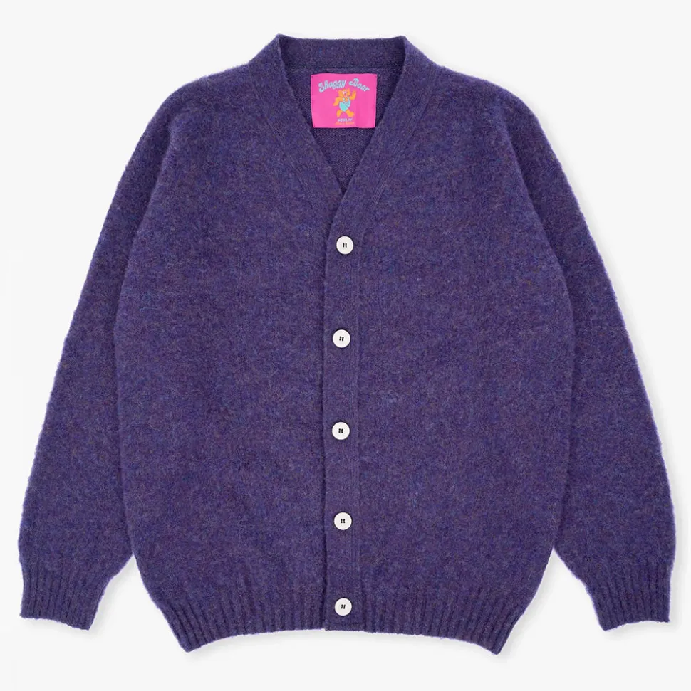 Howlin - Cardigan Shaggy Bear - Violet