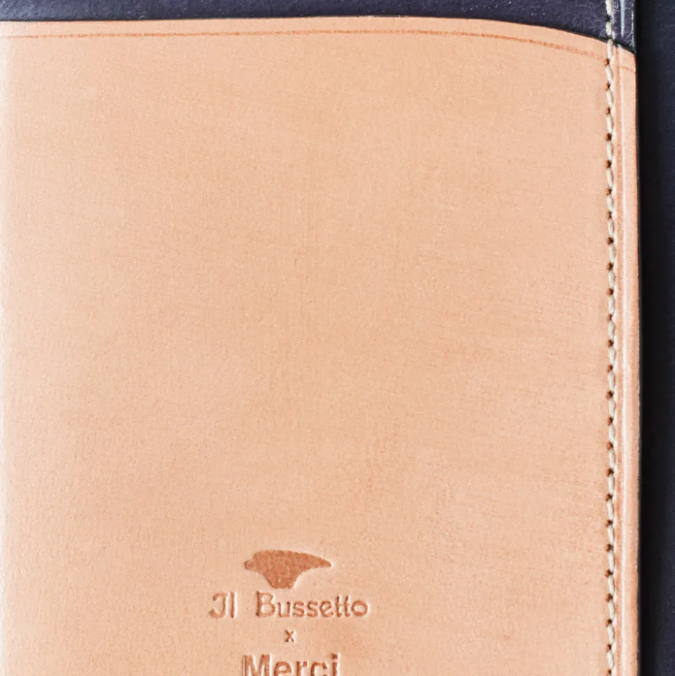 Il Bussetto x Merci - Porte Document - Beige/Bleu